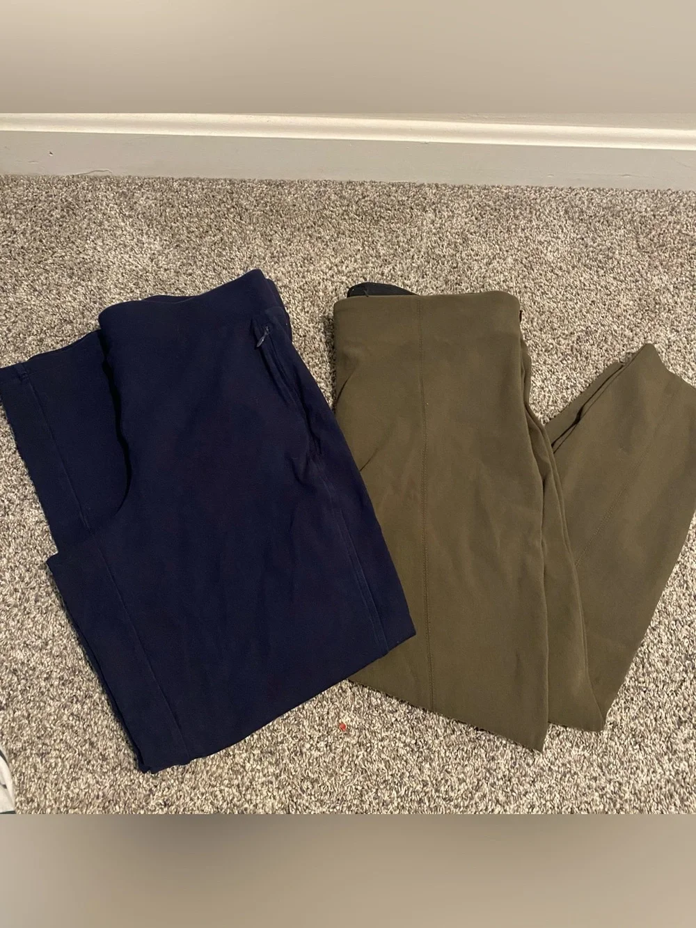 Talbots petite pants- 1- black Jersey & 1- dress slacks comfortable & versatile